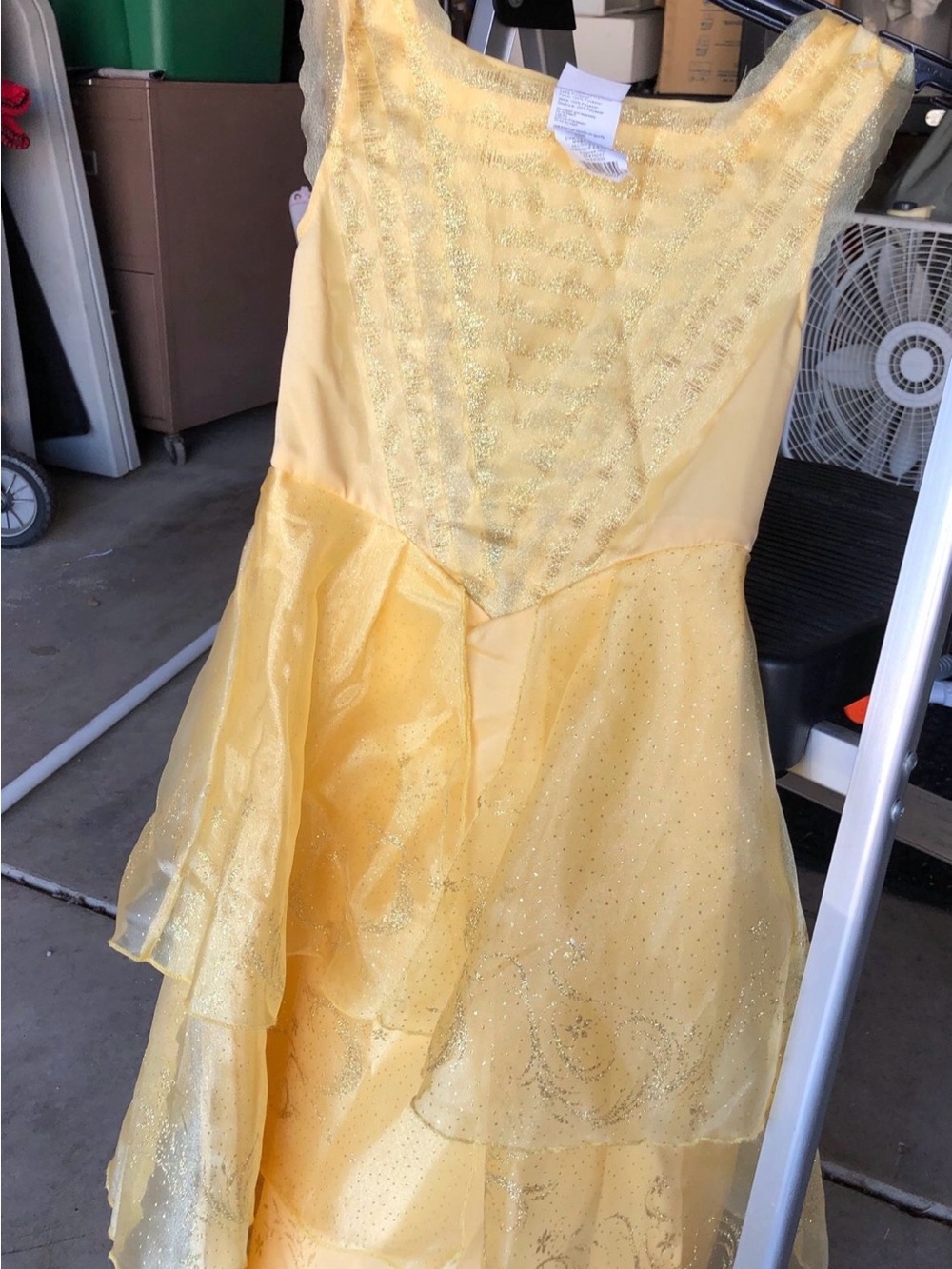 Disney Yellow Sparkle Princess Costume Dress
